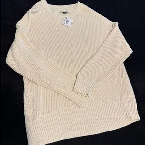 NWT American Eagle white knit sweater
